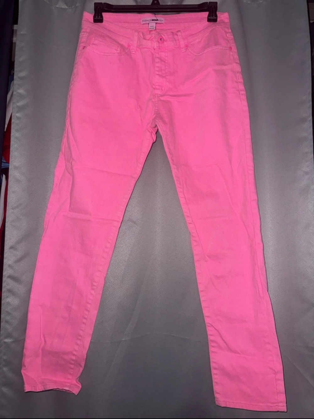 Fashion Nova Neon Pink Skinny Jeans